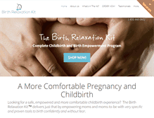 Tablet Screenshot of birthrelaxationkit.com